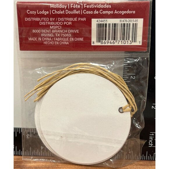 Rustic Dove Gift Tags Holiday Packaging Craft Paper Kraft 5 Piece Set 424455 - Picture 3 of 3